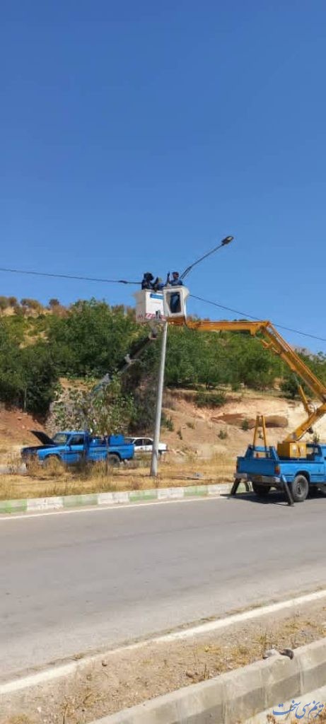 تکمیل روشنایی جاده کمربندی سی‌سخت