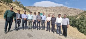 بازدید فرماندار دنا از روستای ده پایین