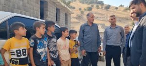 بازدید فرماندار دنا از روستای ده پایین
