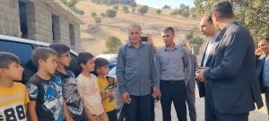 بازدید فرماندار دنا از روستای ده پایین