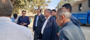 بازدید فرماندار دنا از روستای ده پایین