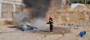 مانور آتش سوزی و انفجار سیسخت