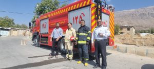 مانور آتش سوزی و انفجار سیسخت